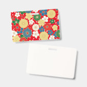 Traditional Japanese Patterns Badge (Voor- en achterkant)