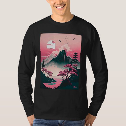 Traditional Landscape Japan  1 T-shirt (Voorkant)