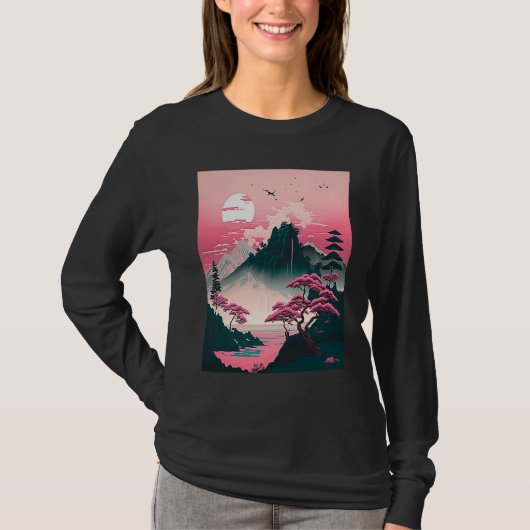 Traditional Landscape Japan  1 T-shirt (Voorkant)