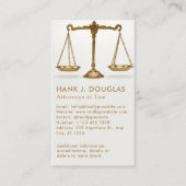 Traditional Lawyer Justice Scale Visitekaartje (Voorkant)