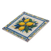 Traditional Lemons Blue Green Yellow White Classic Tegeltje (Zijkant)