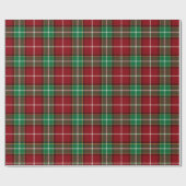 Traditional Maroon and Emerald Green Tartan Plaid Cadeaupapier (Vlak)