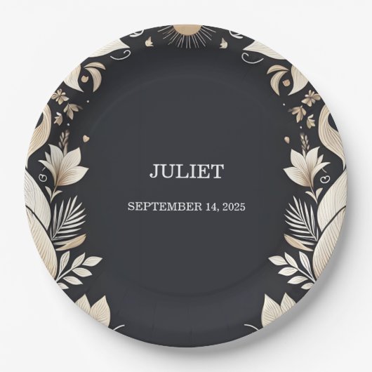 Traditional Marriage Vow Vernieuwing Vrijgezellenf Papieren Bordje (Voorkant)