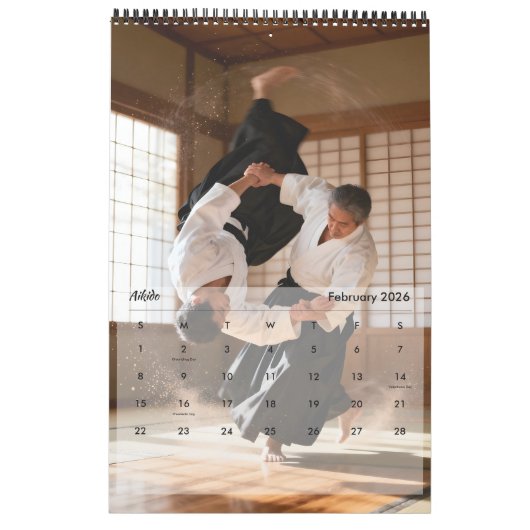 Traditional Martial Arts Kalender (Feb 2026)