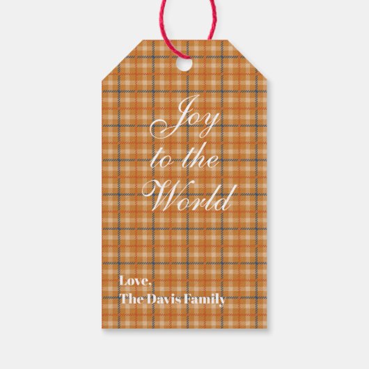 Traditional Merry Christmas Antiek Warm Gold Cadeaulabel (Achterkant)