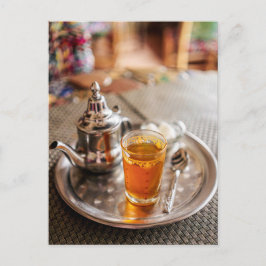 Traditional Moroccan Mint Tea Travel Photo Briefkaart