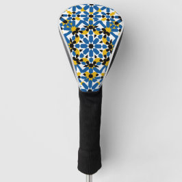 Traditional Moroccan Zellige Mosaic Geometric Golfheadcover