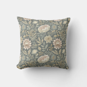  Traditional Muted Floral Flower Botanical Kussen