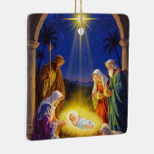 Traditional Nativity Holy Family Keramisch Ornament (Rechts)