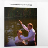 Traditional Nativity Scene Church Christmas Drieluik Wenskaart (Binnenzijde eerst)