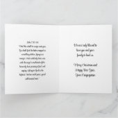 Traditional Nativity To Pastor From Congregation Kaart (Binnen)