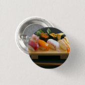 Traditional Nigiri Sushi Art – Pinback Button by S (Voorkant /achterkant)