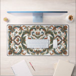Traditional Norwegian Rosemaling Floral Art Custom Bureaumat<br><div class="desc">This premium desk mat features an intricate, traditional Rosemaling pattern, blending elegant floral scrolls with a sophisticated color palette. Designed to provide a smooth surface for your mouse and ultimate protection for your desk, it combines cultural artistry with modern functionality. Perfect for those who appreciate folk art, vintage aesthetics, or...</div>