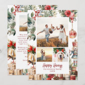 Traditional Nutcracker Christmas Photo Card Feestdagenkaart (Voorkant / Achterkant)