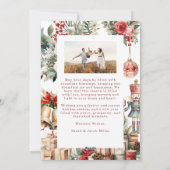 Traditional Nutcracker Christmas Photo Card Feestdagenkaart (Achterkant)