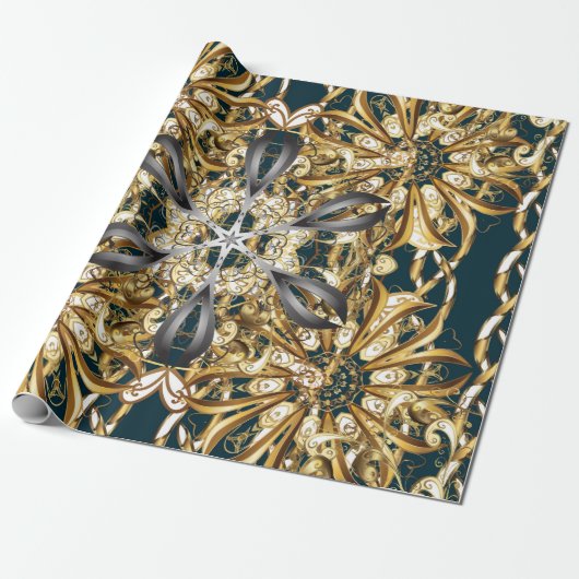 Traditional Orient Ornament. Vintage backg Cadeaupapier (Uitgerold)