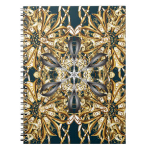 Traditional Orient Ornament. Vintage backg Notitieboek