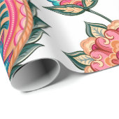 Traditional oriental seamless paisley pattern. Vin Cadeaupapier (Rol Hoek)