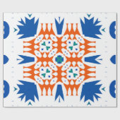 Traditional ornate mexican talavera Hand drawn Cadeaupapier (Vlak)