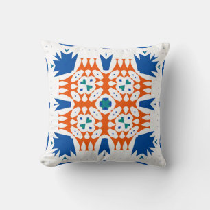 Traditional ornate mexican talavera Hand drawn Kussen
