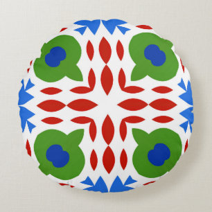 Traditional ornate mexican talavera Hand drawn Rond Kussen