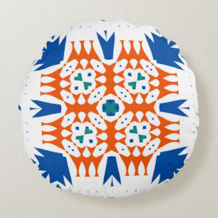 Traditional ornate mexican talavera Hand drawn Rond Kussen