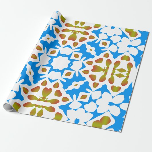 Traditional ornate mexican talavera. Universal des Cadeaupapier (Uitgerold)