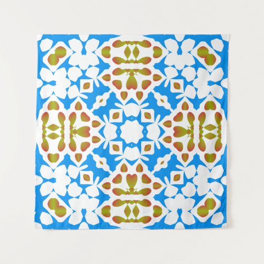 Traditional ornate mexican talavera. Universal des Wandkleed (Voorkant)