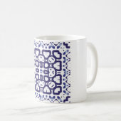 Traditional ornate portuguese azulejo. Sea-vintage Koffiemok (Voorkant rechts)