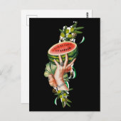 Traditional Palestine elements in palestine map Briefkaart (Voorkant / Achterkant)