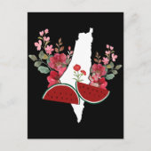 Traditional Palestine elements in palestine map Briefkaart (Voorkant)