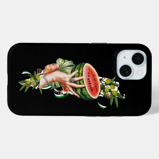 Traditional Palestine elements in palestine map Case-Mate iPhone Case (Achterkant (horizontaal))