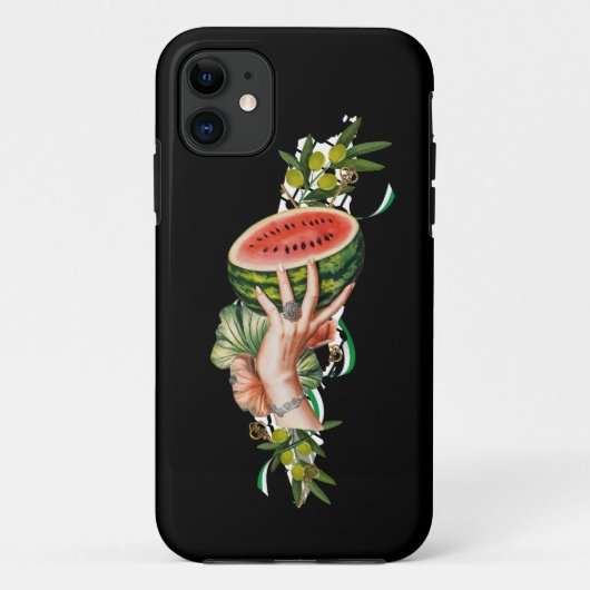 Traditional Palestine elements in palestine map Case-Mate iPhone Case (Achterkant)