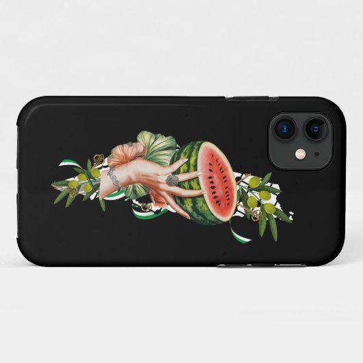 Traditional Palestine elements in palestine map Case-Mate iPhone Case (Achterkant (horizontaal))