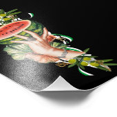 Traditional Palestine elements in palestine map Foto Afdruk (Hoek)