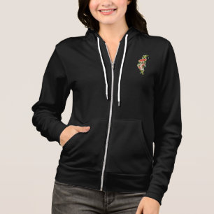 Traditional Palestine elements in palestine map Hoodie