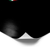 Traditional Palestine elements in palestine map Perfect Poster (Hoek)