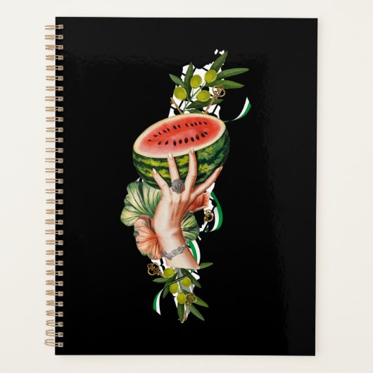 Traditional Palestine elements in palestine map Planner (Voorkant)