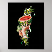 Traditional Palestine elements in palestine map Poster (Voorkant)