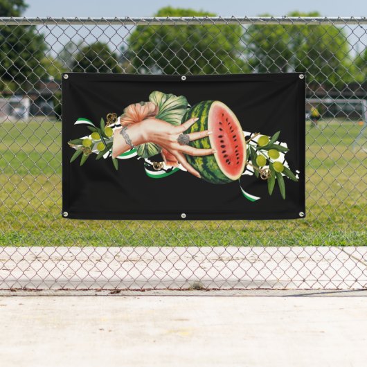 Traditional Palestine elements in palestine map Spandoek (Insitu)