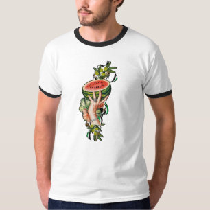 Traditional Palestine elements in palestine map T-shirt