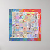 Traditional Patchwork Geometric Home Decor Canvas Afdruk (Voorkant)