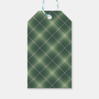 Traditional plaid in green. cadeaulabel