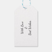 Traditional plaid in red and black. cadeaulabel (Achterkant)