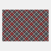 Traditional plaid in red and black. inpakpapier vel (Voorkant 3)