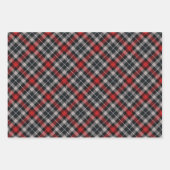 Traditional plaid in red and black. inpakpapier vel (Voorkant)