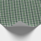 Traditional plaid in shades of  green cadeaupapier (Hoek)