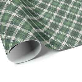 Traditional plaid in shades of  green cadeaupapier