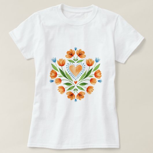  Traditional Polish folk art T-shirt (Design voorkant)
