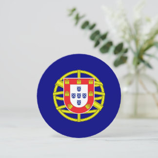 Traditional Portugal Coat of Arms Patriotic Gift Feestdagenkaart
